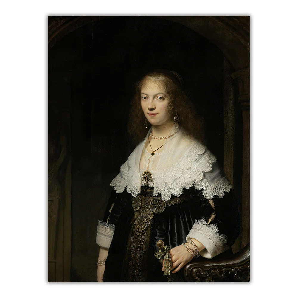 Citon 》 портрет Марии поездки Картина на холсте Рембрандта масляная живопись