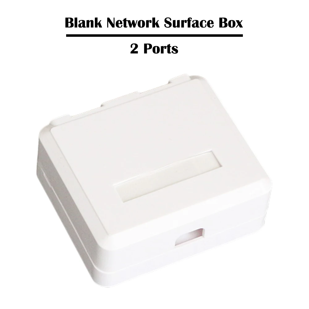 5 шт./лот 2 порта чистый корпус для поверхностного монтажа разъема Keystone сетевые