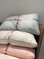 hilton hotel silk solid color simple style cotton pillow core water wash silk hot drill pillow