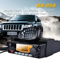 mobile radio car walkie talkie 80w high power vhf mobile ham radio transceiver large lcd screen display 200 channel station