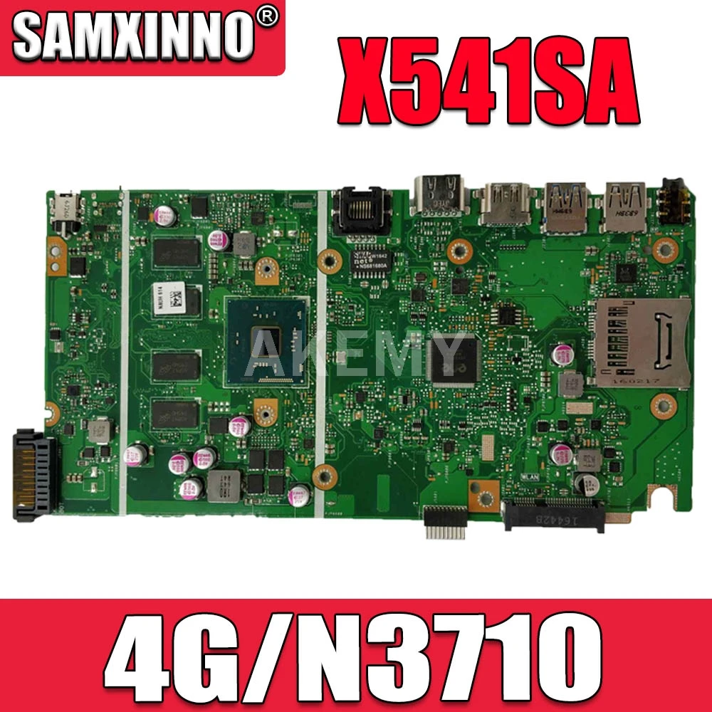 

SAMXINNO X541SA motherboard For ASUS X541S F541S CPU/N3710 4GB/Memory laptop motherboard tested 100% work original mainboard
