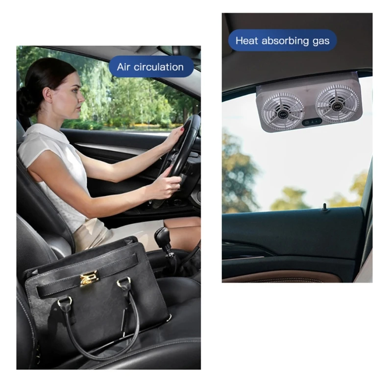 

3 Speed Adjustable 5W USB Fan Car Air Circulation Car Home Dual-use Fan USB Charging Cooling Tool 3-Speed