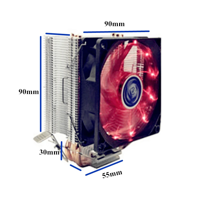 3 с тепловым стержнем heat pipe охлаждения Процессор кулер для LGA 775 1150 1151 1155 1156 2011 Процессор 9 см вентилятор Поддержка Intel AMD