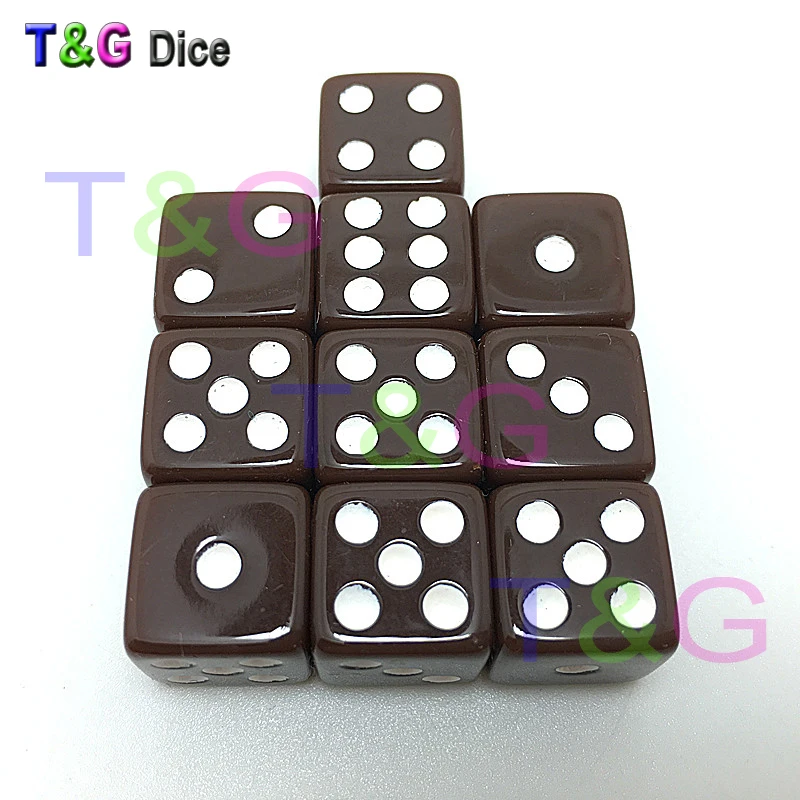 10 шт стандартный пластик 12 мм игра белые кости Die Toy New outdoorlive 7 цветов|white dice|game dicedice