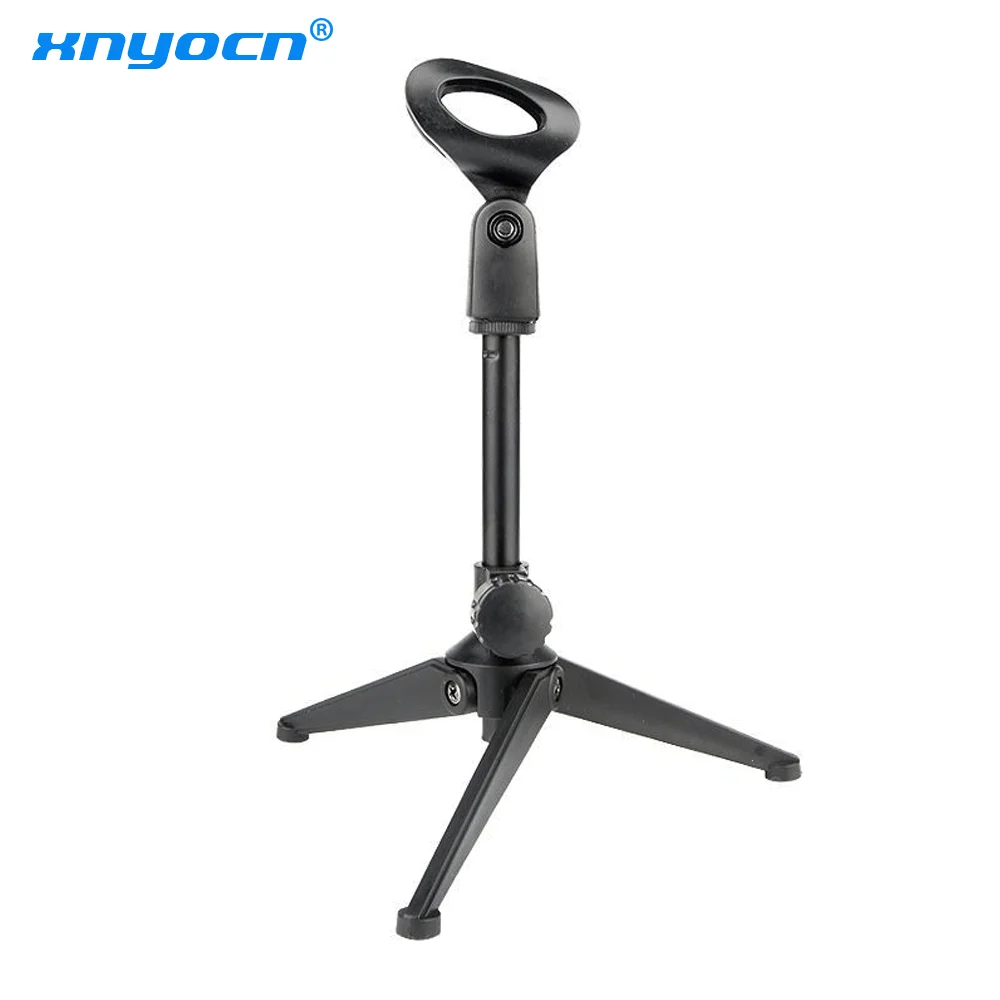 

Microphone Stand Desktop Tripod Mini Portable Table Stand Adjustable Mic Stand Mic Clip Holder Bracket Lightweight Bracket
