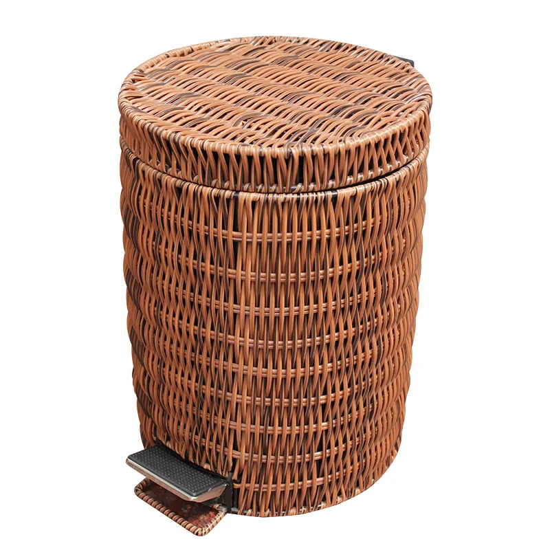 3L модные креативные ПЭ пластиковые тканые мусорные ведра ashcan ashbin Тип педалей