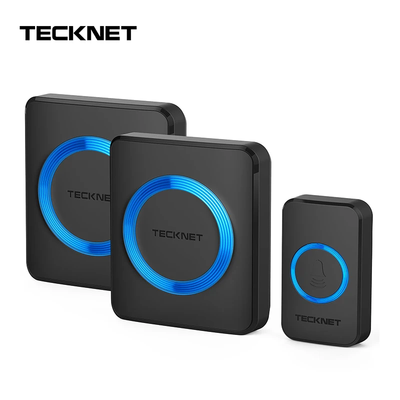 TeckNet домашний дверной звонок беспроводной 52 Песни с водонепроницаемой сенсорной