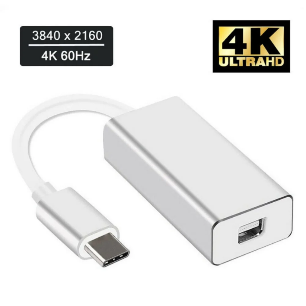 

Адаптер USB 3.1 Type C на Mini DP для Macbook 4K * 2K 10 Гбит/с, мини-кабель для дисплея, адаптер для передачи видео с дисплеем