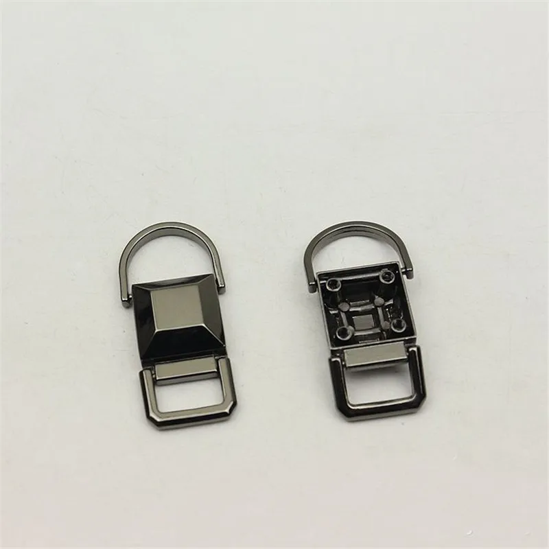 20pcs Alloy Double Ring Buckle Bags Side Clamp Dee Square Rings Strap Hook Chain Hang Buckles DIY Luggage Screw Clasp Hardware