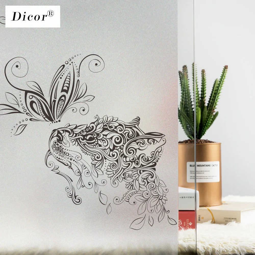 Художественная брендовая оконная пленка DICOR однотонная для набросков животных
