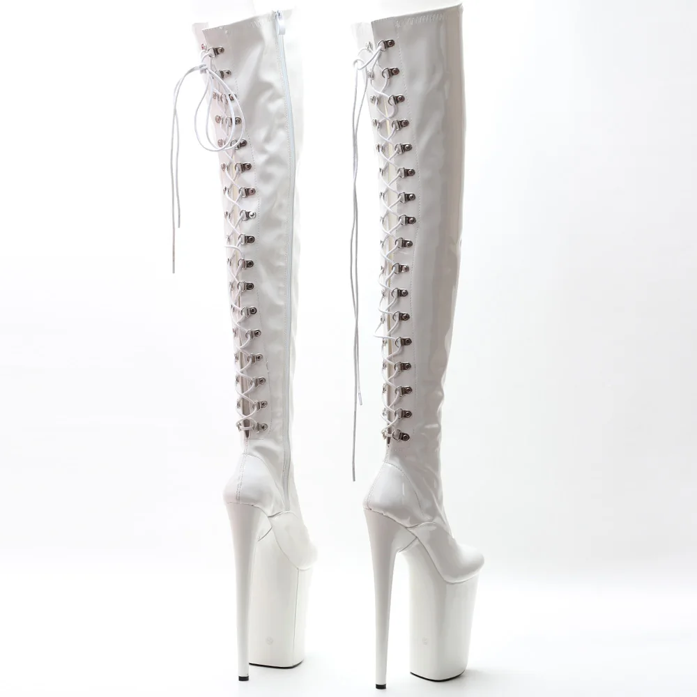 JIALUOWEI 9 Inch High Heel  Exoticpoledance Thigh High boots Size36-40