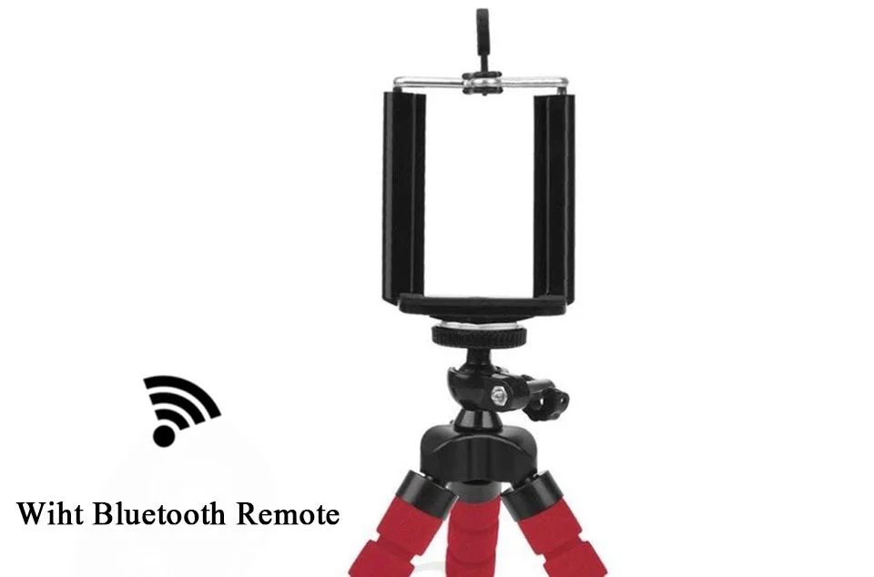 Roreta гибкий спонж осьминог мини штатив беспроводной Bluetooth пульт дистанционного управления селфи телефон мини камера стенд штатив для iPhone X 8 7 6s 5