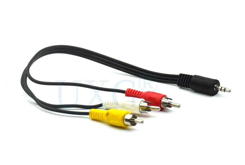 

3.5mm Jack To 3 RCA Male Audio Video AV AUX Stereo Cord 3RCA cable