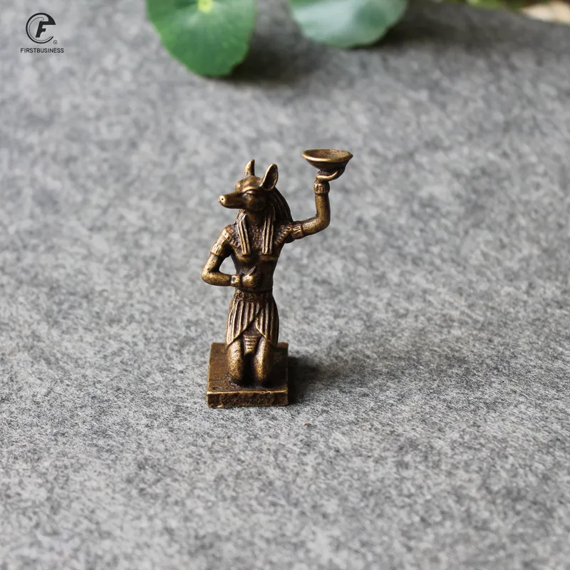 Новый Стильный винтажный латунный Египетский держатель Doghead Anubis украшение
