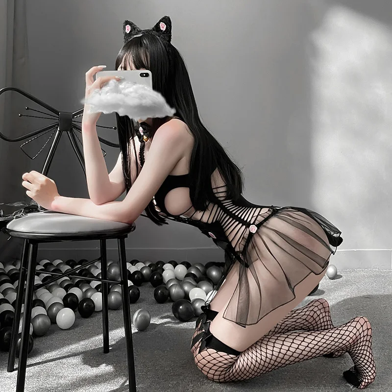 Сексуальная Униформа кошки девушки Женщины Дикий Кот аниме нижнее белье Косплей