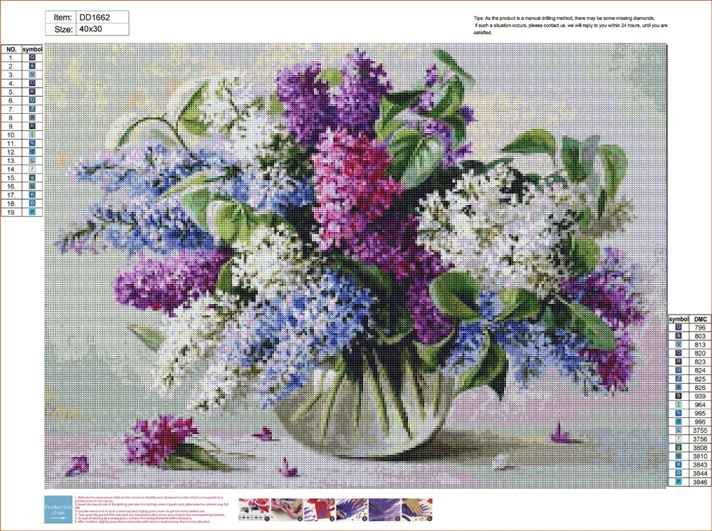 Картина с цветами 5D картина вышивка цветы Алмазная мозаика крестиком на стену