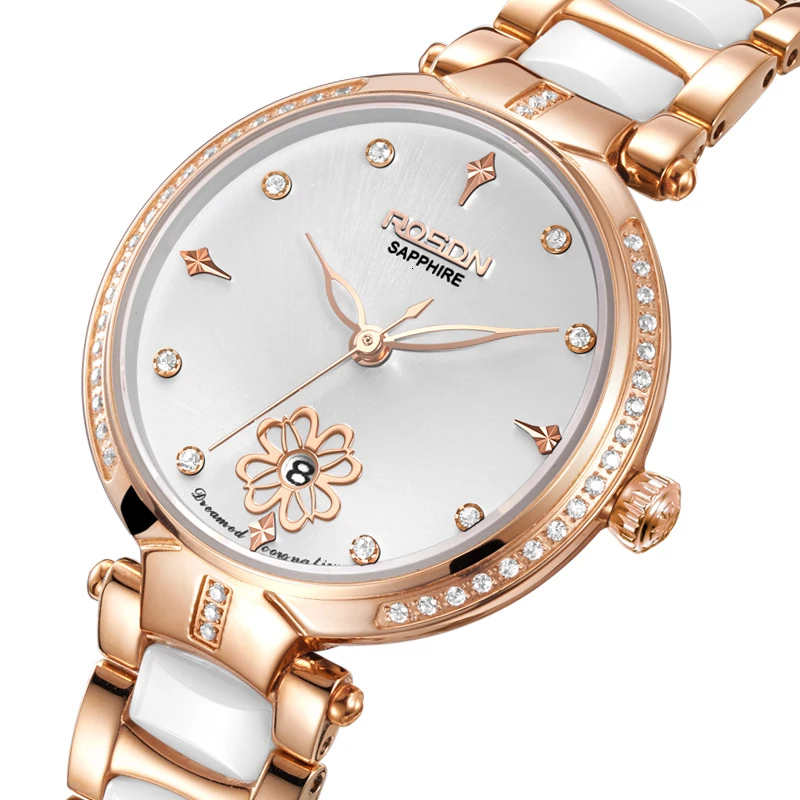 ROSDN женские часы люксовый бренд Япония MIYOTA GL10 кварцевый механизм сапфир 50 м