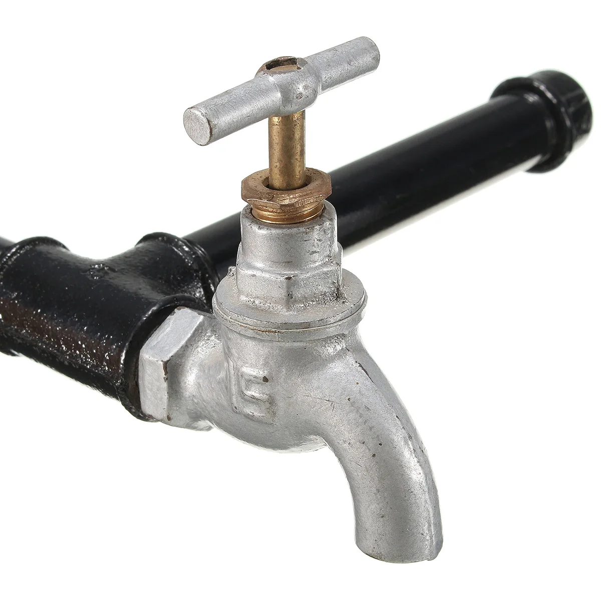 

Industrial Iron Toilet Pipe Roll Paper Tissue Roll Holder Faucet Style Rustic Wall Mounted Paper Holder Bathroom Rack Holder