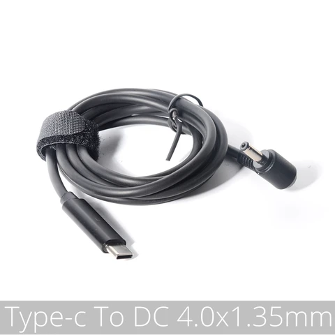 (4,0x1,35 мм) USB Type C PD кабель для зарядки ноутбука шнур Dc адаптер питания конвертер DC 4,0*1,35 мм папа 90 градусов прямоугольный