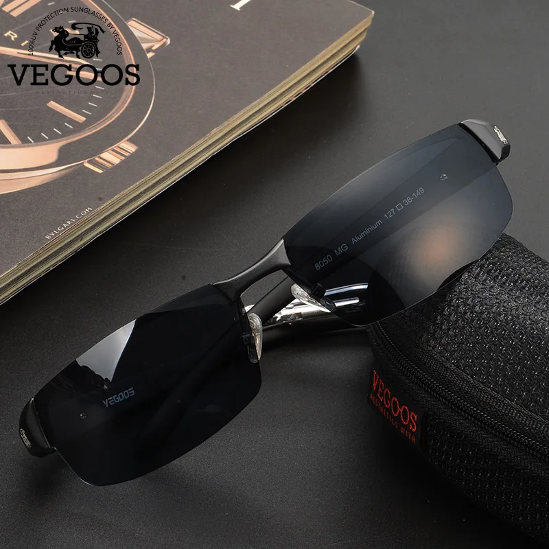 Мужские Солнцезащитные очки авиаторы VEGOOS Классические солнечные с поляризацией