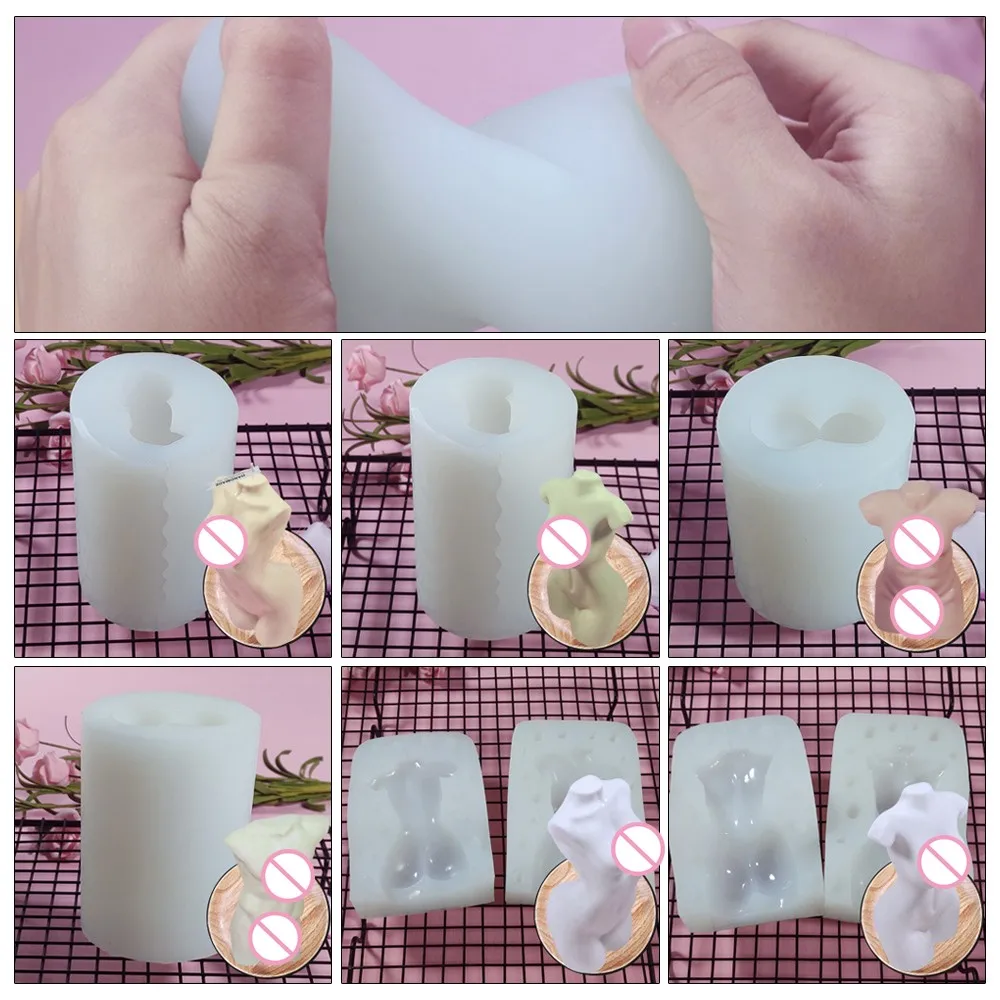 3D форма для свечей силиконовая практичная боди арта инструмент изготовления