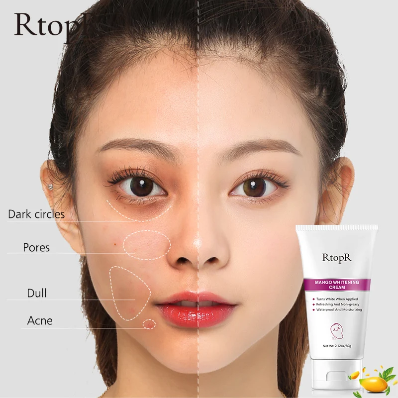 

RtopR Whitening Cream Body Whitening Concealer Moisturizing Anti-wrinkle Lifting Firming Facial Cream Skin Care Products 60g
