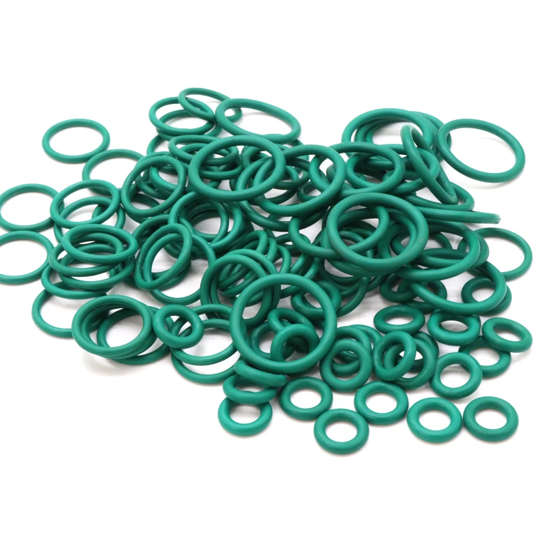 

CS 2mm 300pcs OD 12mm And 10pcs OD 30mm Green FKM Fluorine Rubber O Ring Sealing Gasket
