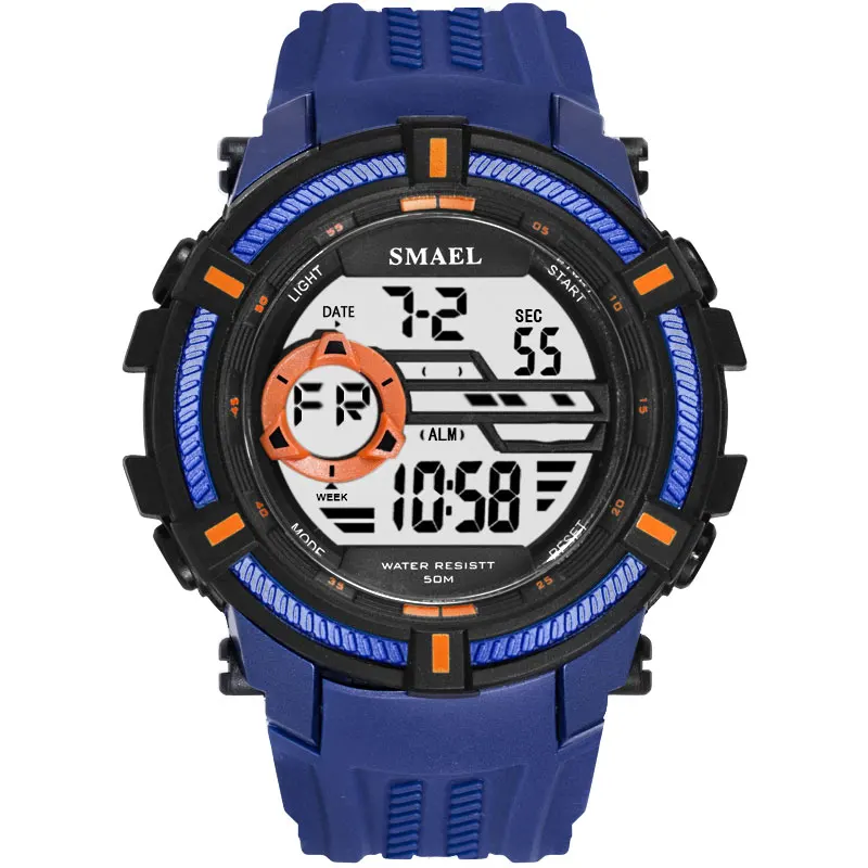 New Men Sport Watches SMAEL Led Digital Watch Big Dial S Shock Casual Clock Wristwatches Waterproof erkek kol saati | Наручные часы