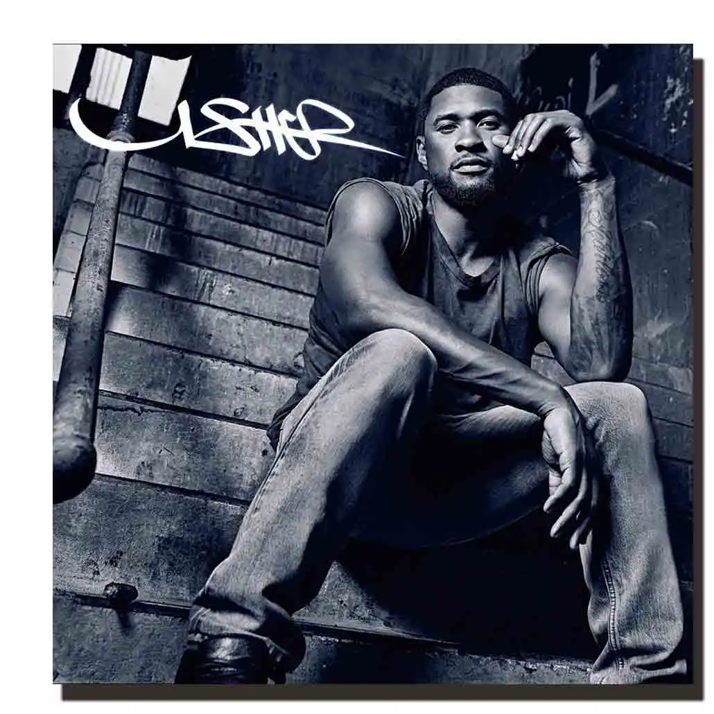 M915 Usher Yeah музыкальный постер Картина на холсте искусство 12x12 24x24 печать настенное