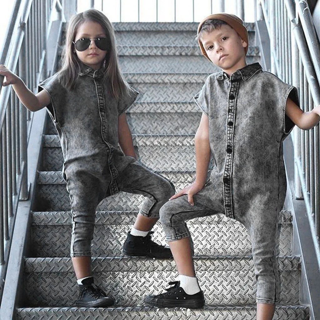 От 1 до 6 лет комбинезон в ковбойском стиле для детей Комбинезоны маленьких