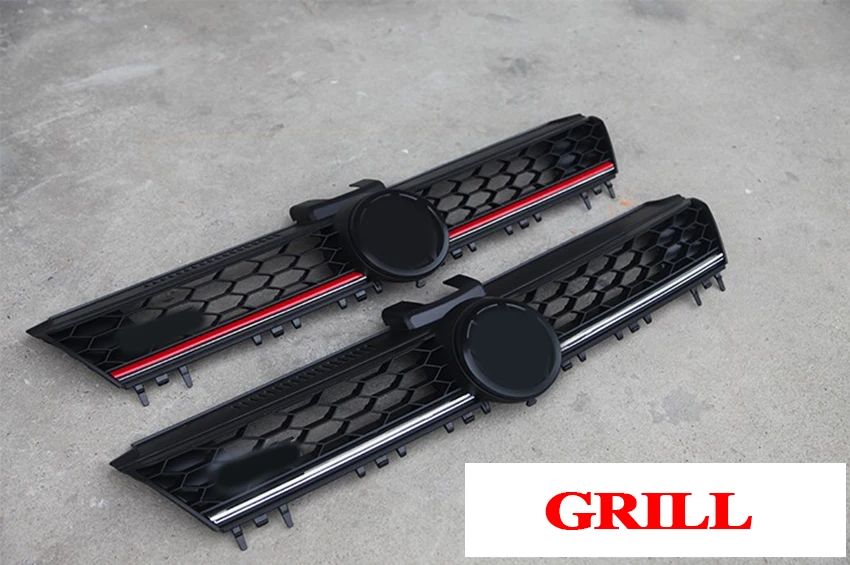 ABS Черная передняя решетка центральный гриль сотовая сетка подходит для volkswagen Golf