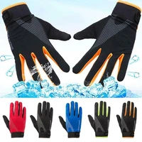 winter cycling gloves with wrist support touch screen bicycle gloves outdoor sports anti slip windproof bicycle full finger