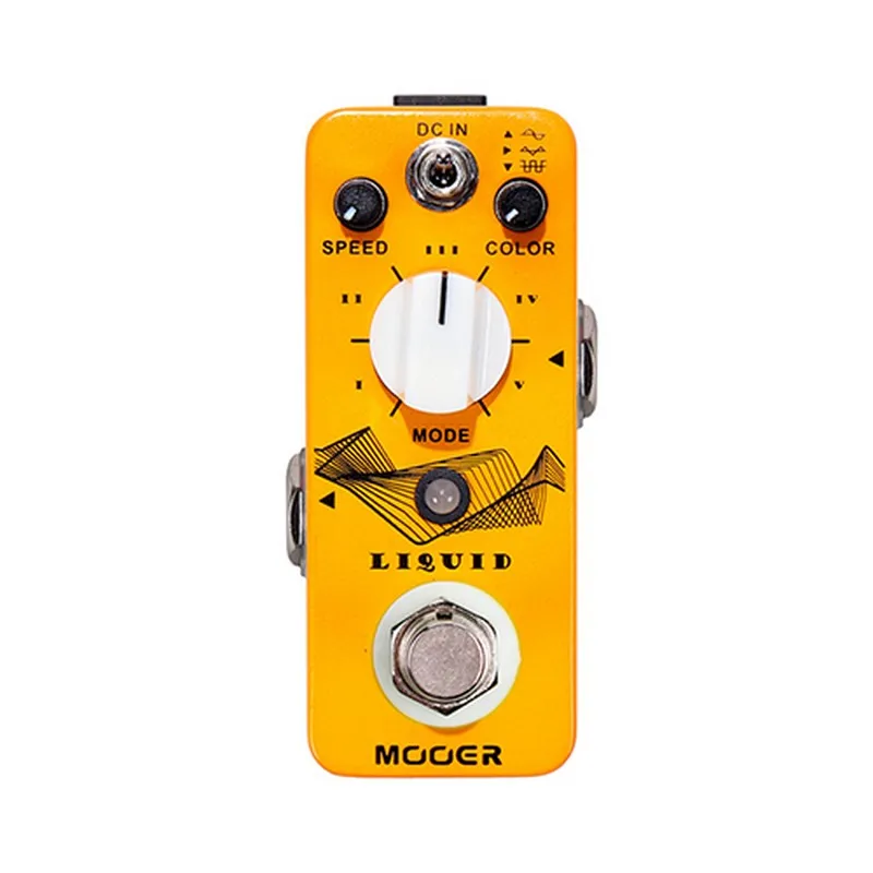 MOOER Liquid Digital Phaser Pedal Guitar Effect with 5 Different Audio Micro 3 Selectable Wave Effects Pedal Guitar Accessories