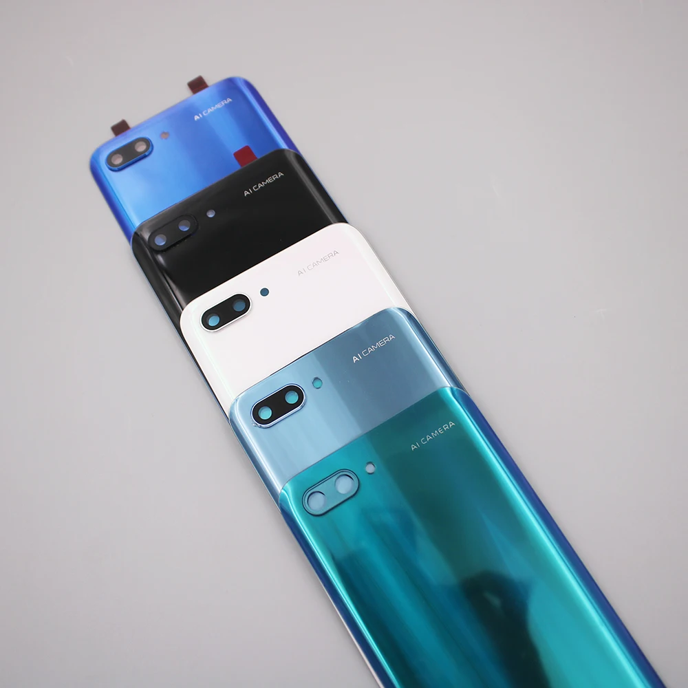 original for huawei honor 10 back battery cover real glass housing panel case honor 10 col l29 mobile phone parts camera lens free global shipping