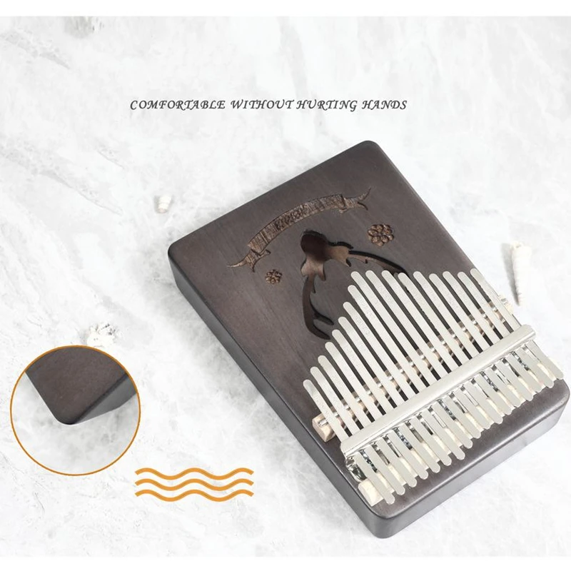 Пианино Kalimba для начинающих 17 клавиш деревянный музыкальный инструмент высокого