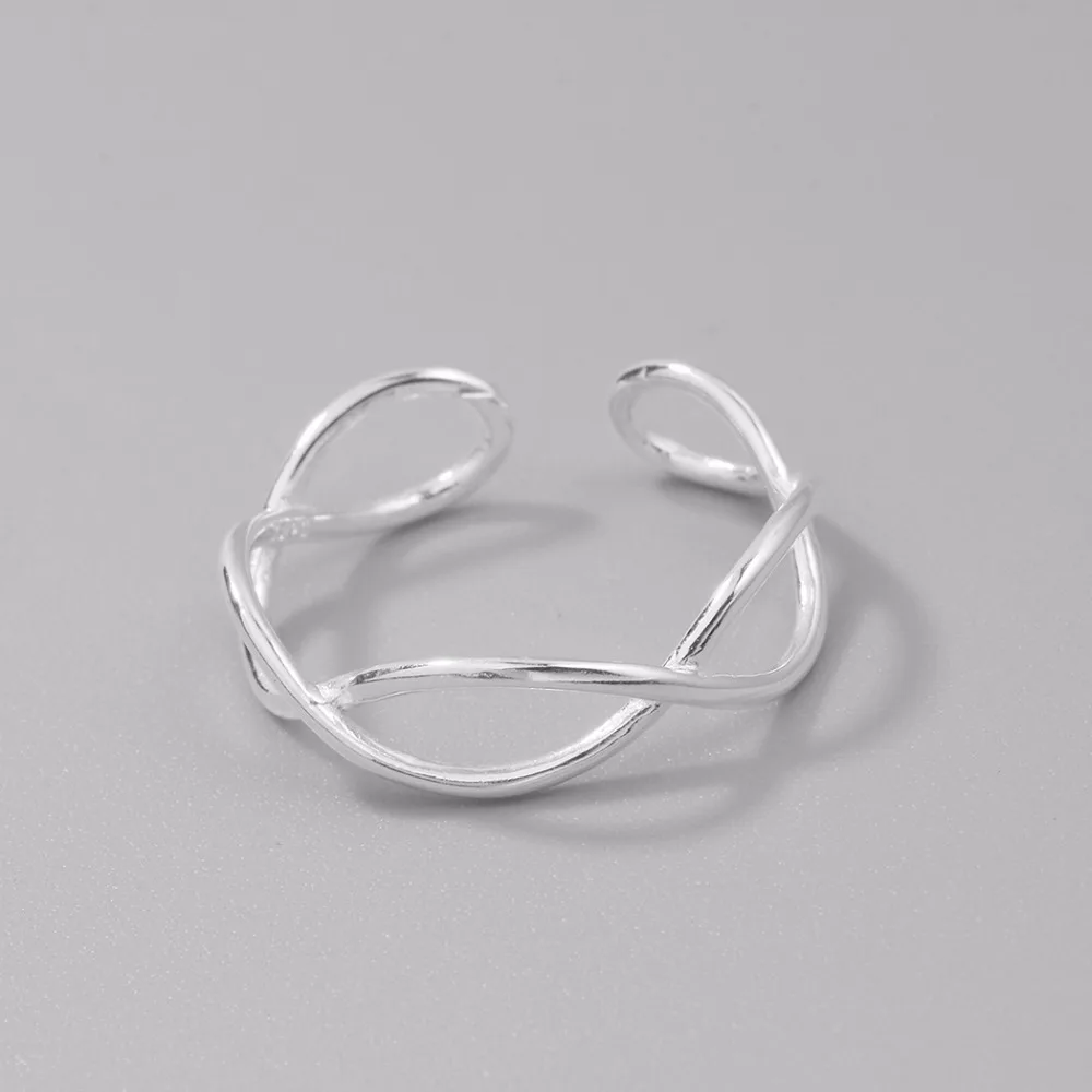 Чандлер твист узлов провода кольца для мужчин и женщин геометрические