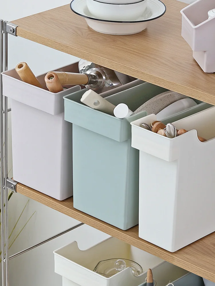 Полка-органайзер для кастрюль и крышек контейнер-корзина с выдвижным шкафом | Дом