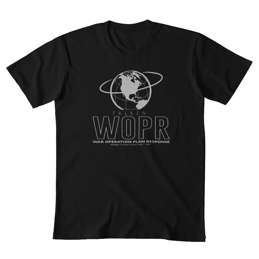Будем ли мы играть в игру? Футболка wargames wopr war operation plan response 80s фильм ядерный |