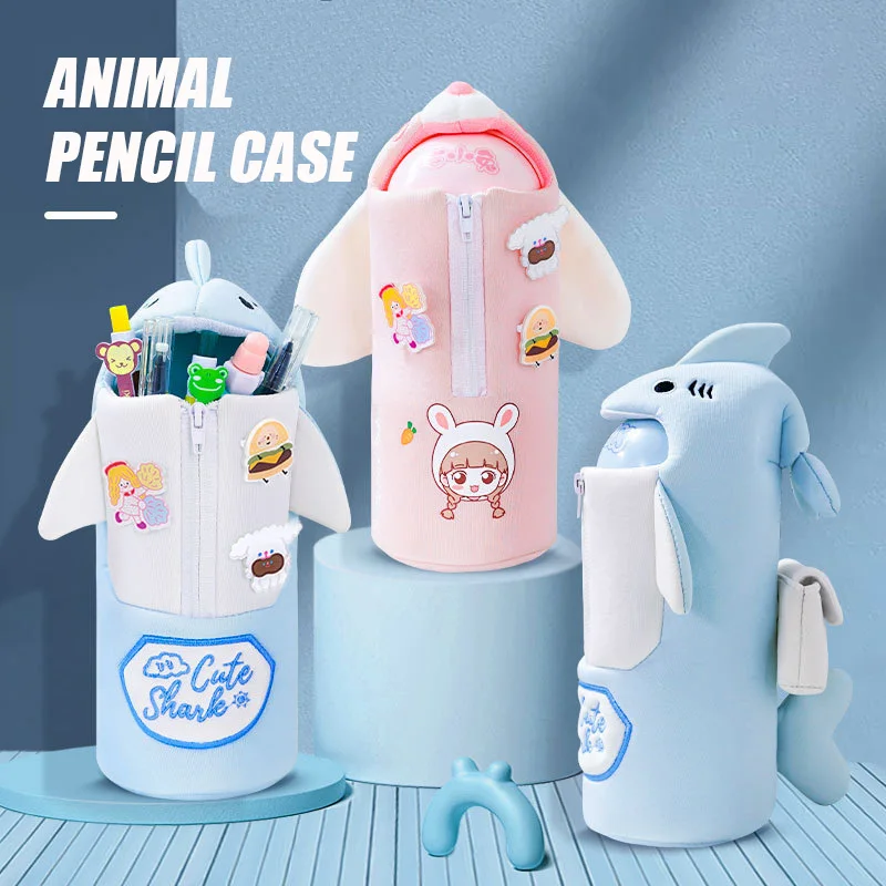 

Cute Pencil Case Plush Pencil Case Pen Bag Three-dimensional Doll Stationery Bag 3D Anime Cartoon Pencil Case Girl Reward Gift
