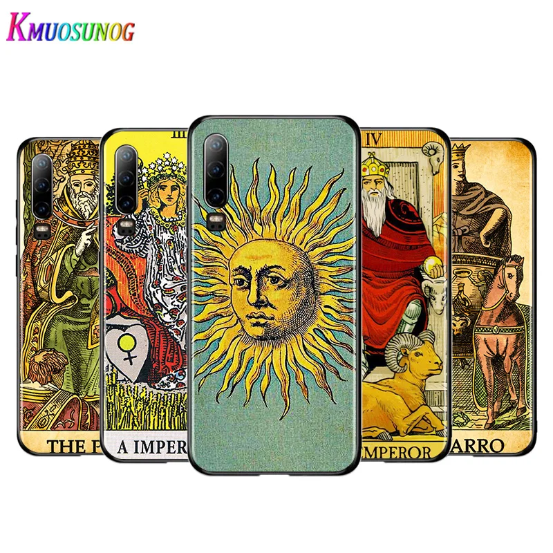 

Luck Prediction Tarot For Huawei P40 P30 P20 P10 P9 P8 Lite E mini Pro Plus 5G 2017 2019 Silicone Black Soft Glass Phone Case