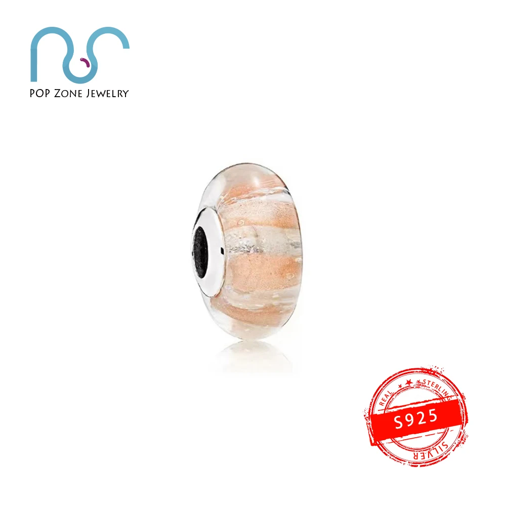 

Fit Original Pandora Charm Bracelet Beads S925 Sterling Silver Beads Colorful Glass Beads Series Beads Female Brand Jewelry