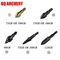 12pcs archery arrows point tips weight 75gr 90gr 100gr 125gr broadhead arrowhead for compound traditional bow hunting shooting