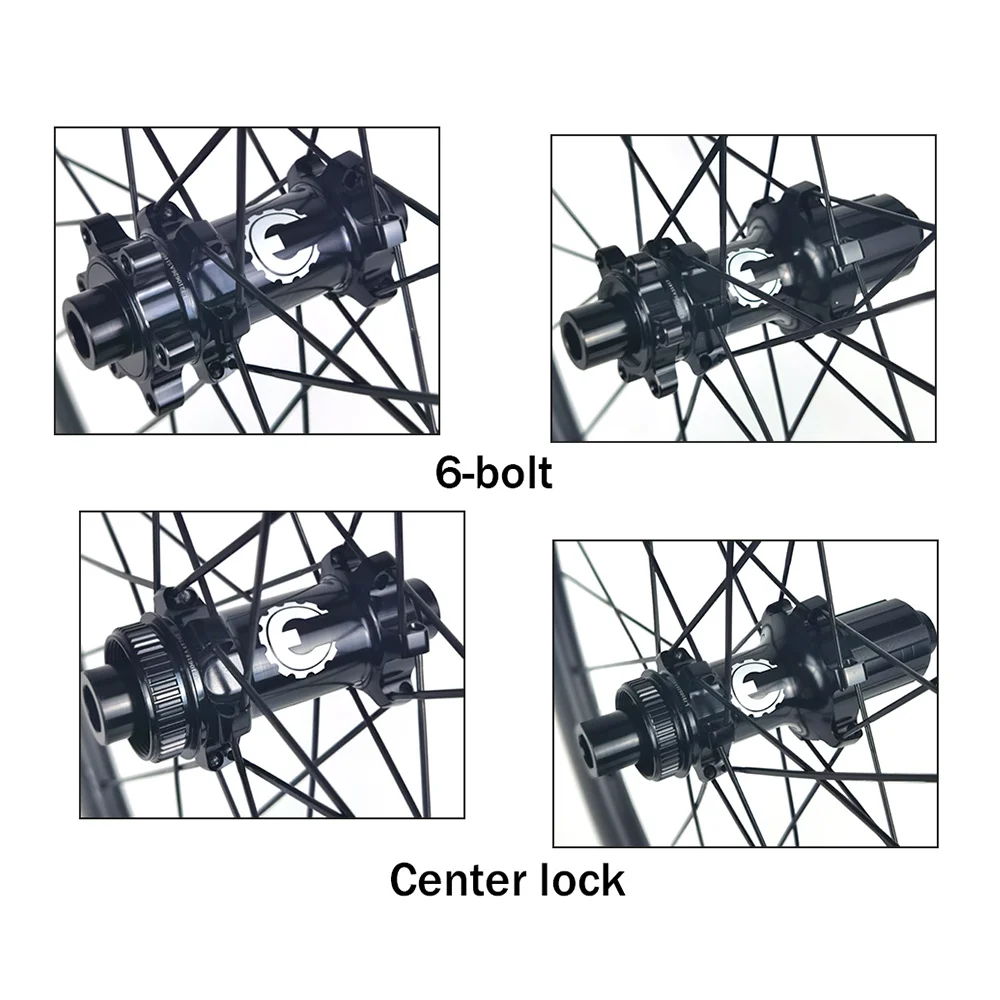 ELITEWHEELS Carbon Wheels Disc Brake 700c Road Bike Wheelset ENT UCI Quality Carbon Rim Center Lock Or 6-blot Bock Road Cycling