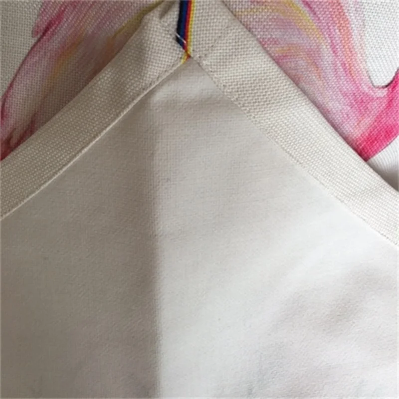 Современная льняная занавеска Dreampatar с принтом фламинго декоративная Короткая