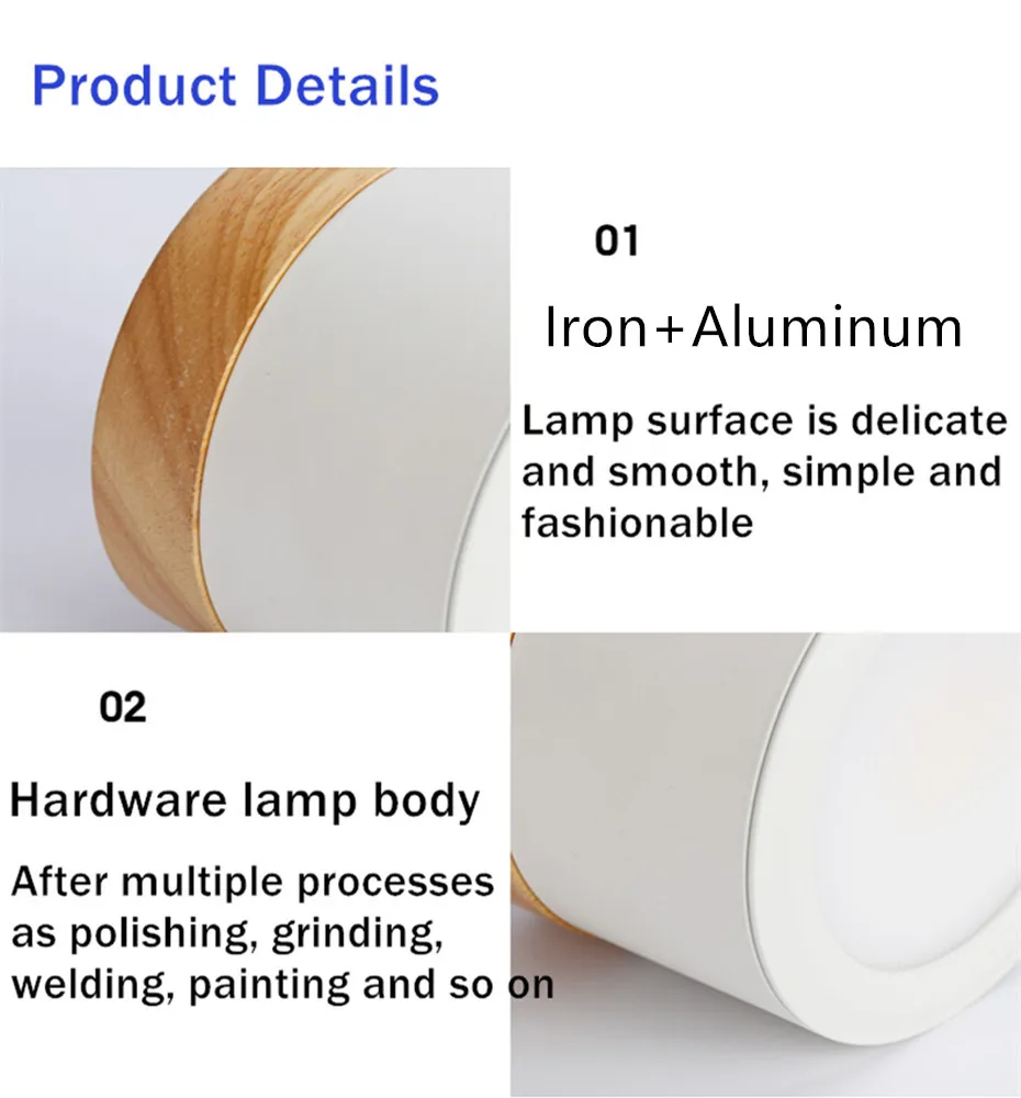 Dimmable LED Downlight 5W 12W Surface Mounted led Ceiling downlight Nordic Iron led light spot light for Foyer,Living Room