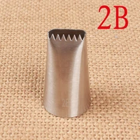 2b single sided serrated woven basket for flower arranging decorating mouth stainless steel baking diy cream cake tool