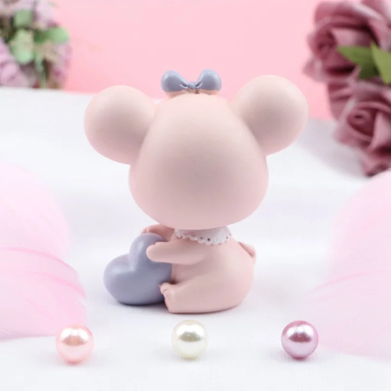 

New Creative Cute Shaking Head Mouse Room Interior Decoration Desk Accessories Bedroom Decor Home Furnishings
