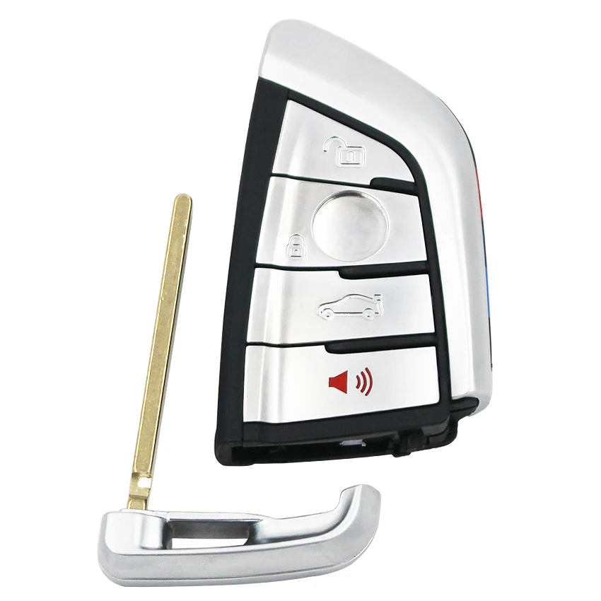 4 кнопки Замена чистый корпус умный дистанционный ключ чехол Брелок для BMW X5 X6 +