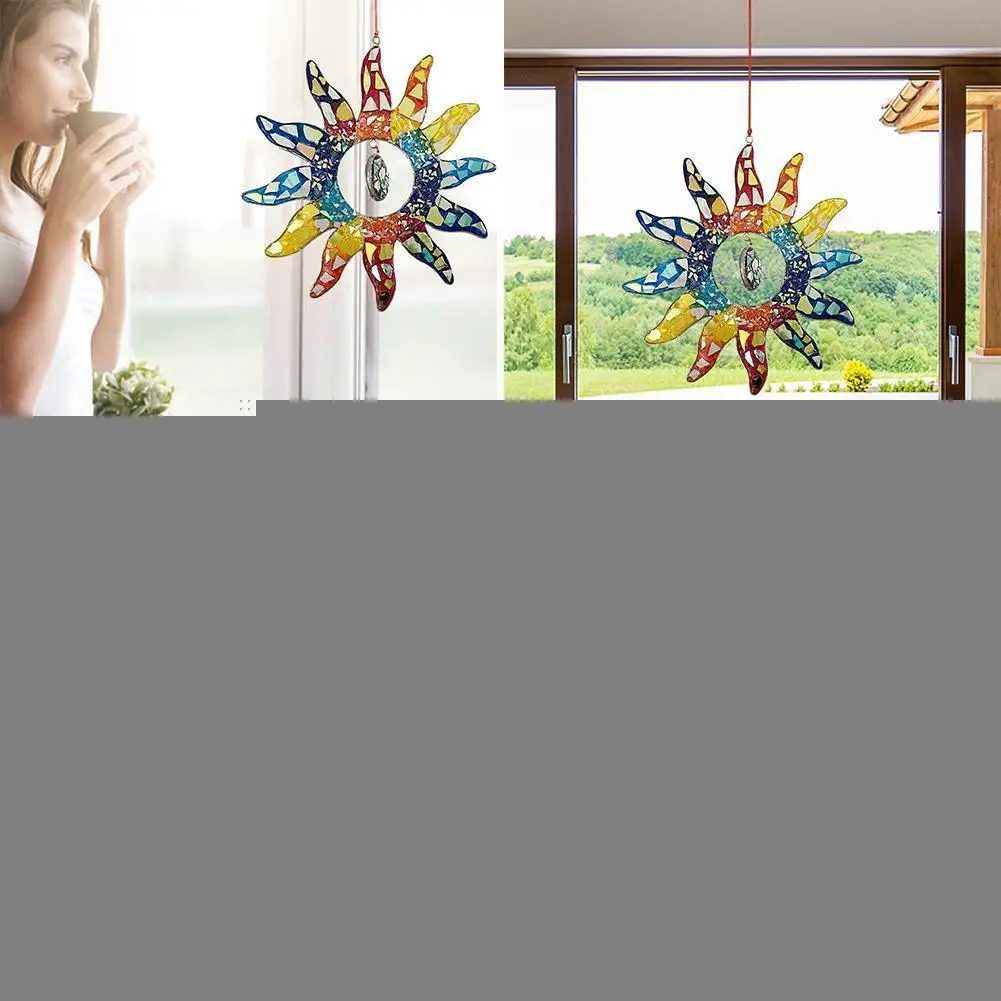

Window Colorful Hanging Family Window Rainbow Sun Suncatchers Decoration Accessories Outdoor Garden Home Decoration Pendant I7A4