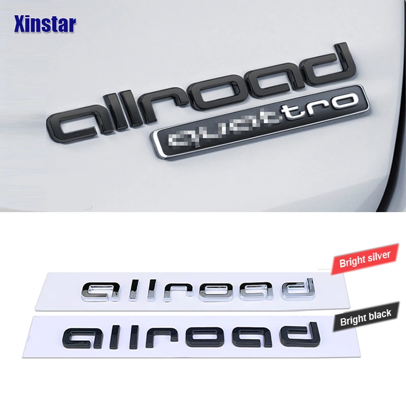 

Allroad Emblem car rear Sticker For Audi Sline Quattro A3 A4 A5 A6 A7 A8 TT Q3 Q5 Q7 A1 B5 B6 B7 B8 B9 8P 8V 8L C6 C5 C7 4F